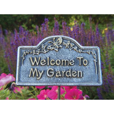 Oakland Living Welcome To My Garden Sign & Reviews | Wayfair