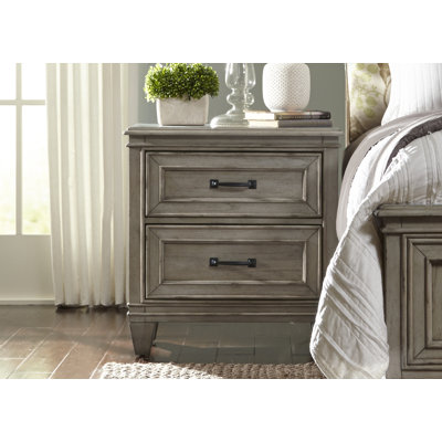 August Grove Grace 2 Drawer Nightstand
