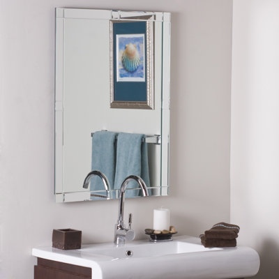 Frameless Wall Mirror wade logan frameless wall mirror & reviews | wayfair Frameless Wall Mirror wade logan frameless wall mirror & reviews | wayfair