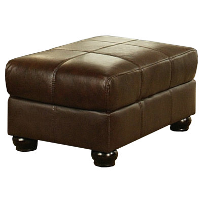 Abbyson Living Houston Leather Ottoman