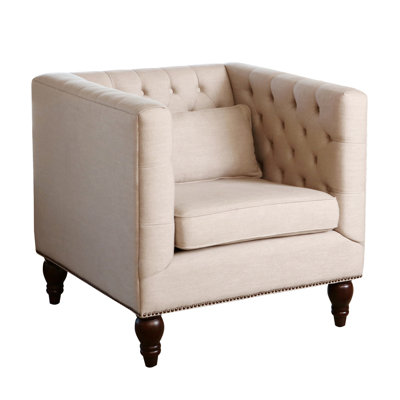 Darby Home Co Rodriques Tufted Nailhead Trim Arm..