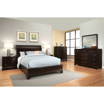 Latitude Run Juliana Sleigh 6 Piece Bedroom Set