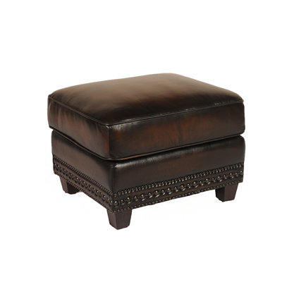 Lazzaro Leather Ottoman
