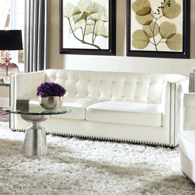 Lazzaro Leather Belaire Leather Sofa
