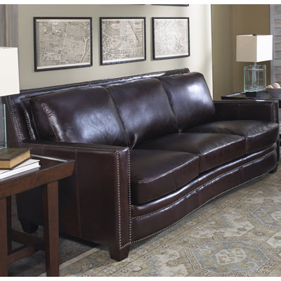 Lazzaro Leather Simplicity Leather Sofa