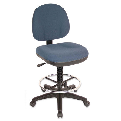 Lorell Pneumatic Adjustable Multi-Task Drafting Stool with Footring