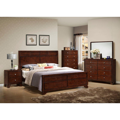 InRoom Designs Queen Panel Customizable Bedroom ..