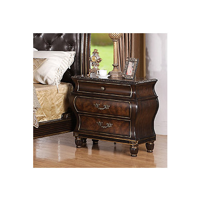 InRoom Designs 2 Drawer Nightstand