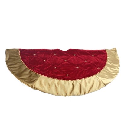 Kurt Adler Velvet Treeskirt with Hand Beading & Reviews | Wayfair