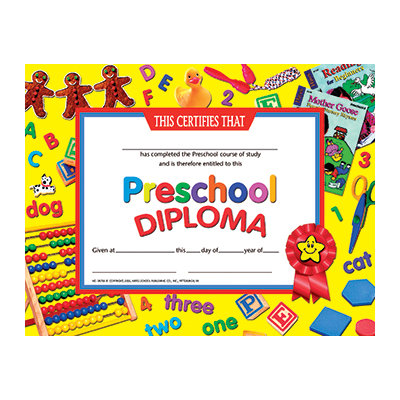 Hayes School Publishing Preschool Diploma Certificate | Wayfair
