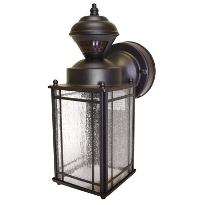 Heath-Zenith Motion Activated 1 Light Outdoor Wall Lantern & Reviews Wayfair