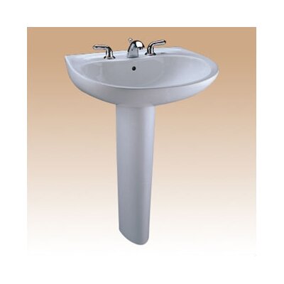 Toto Supreme Pedestal Bathroom Sink Set with SanaGloss ...