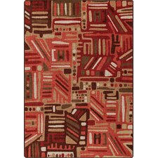 Threadbind Merion Hand-Hooked Red/Khaki Area Rug