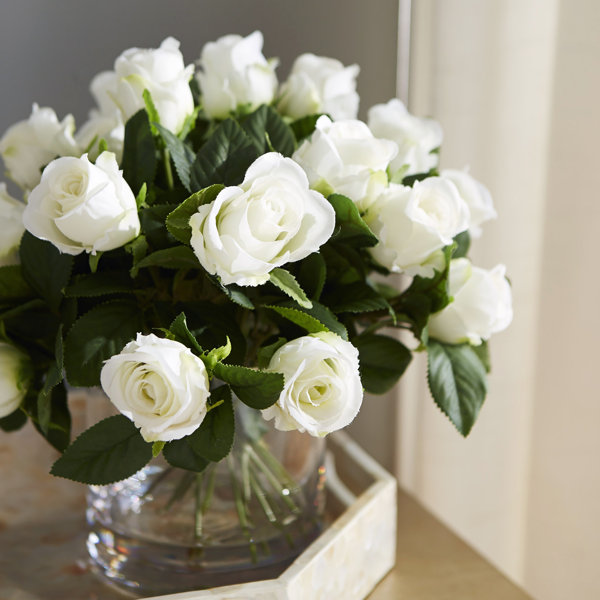 Faux White Rose & Reviews Joss & Main