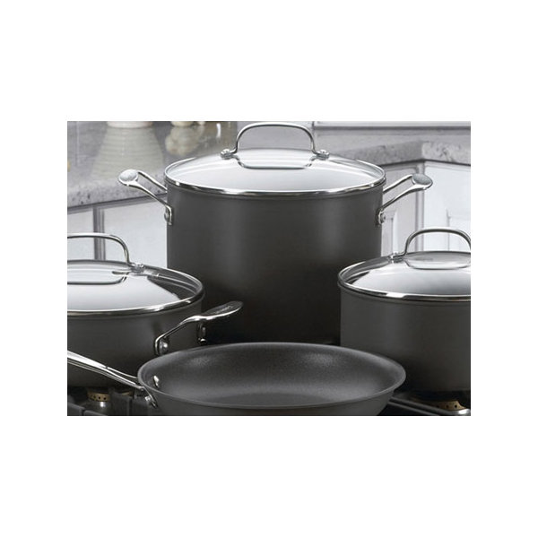 Cuisinart 10Piece Nonstick HardAnodized Cookware Set & Reviews Joss & Main