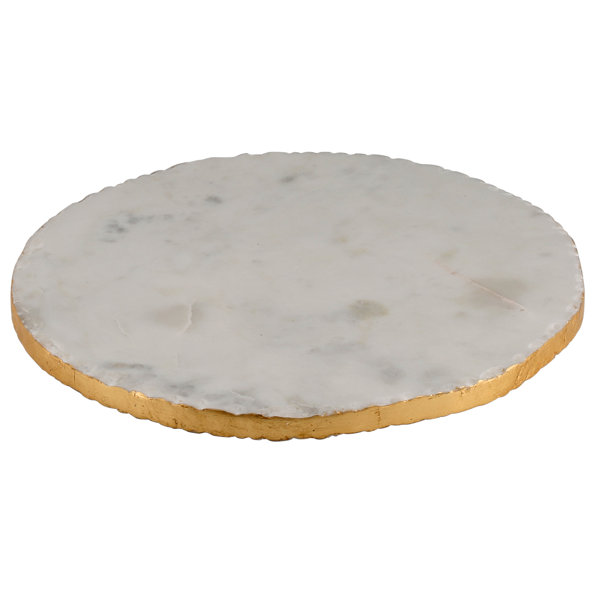 Round Marble Serving Tray Joss & Main