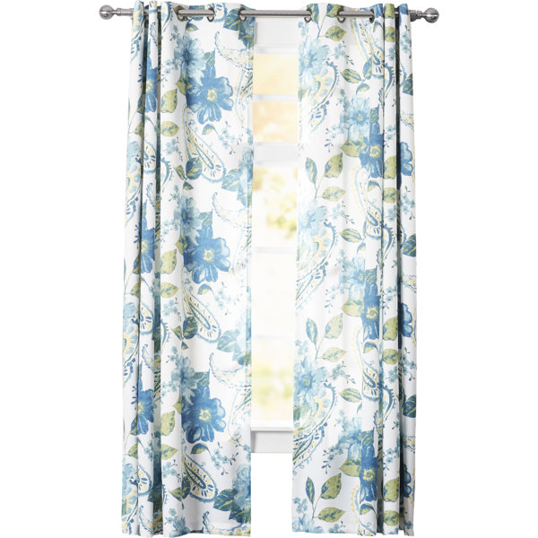 Floral Blackout Grommet Curtain Panel & Reviews Joss & Main
