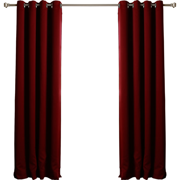 Macy Solid Thermal Blackout Energy Efficient Grommet Curtain Panel Pair