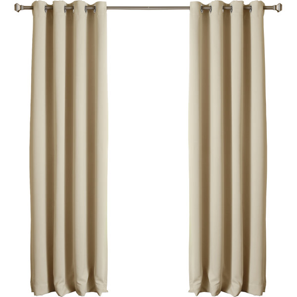 Macy Solid Thermal Blackout Energy Efficient Grommet Curtain Panel Pair