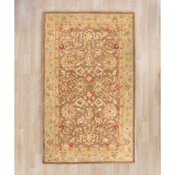 Marianna Ivory & Cream Oriental Wool HandTufted Area Rug & Reviews