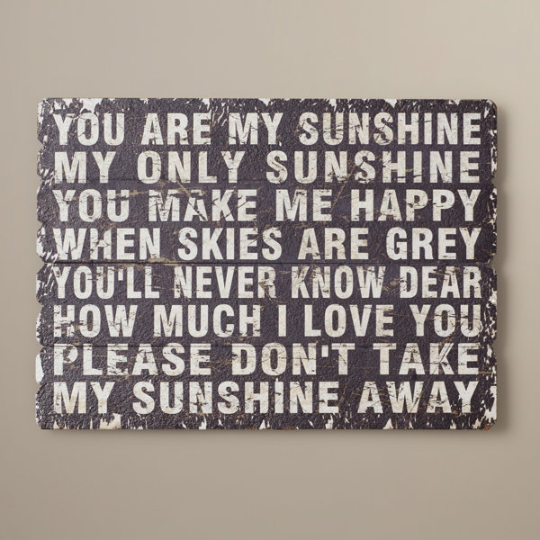 You Are My Sunshine Wall Decor & Reviews Joss & Main