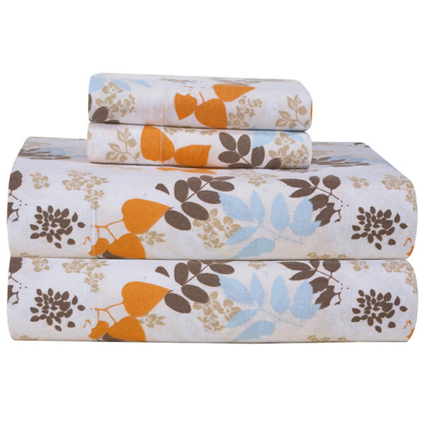 Leaves Flannel Sheet Set & Reviews Joss & Main