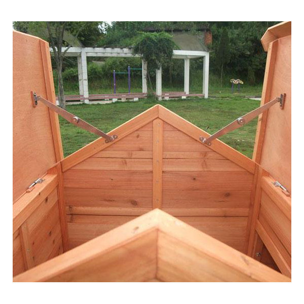 Aosom LLC Large Pawhut Chicken Coop with Hinged Roof and Nesting Box