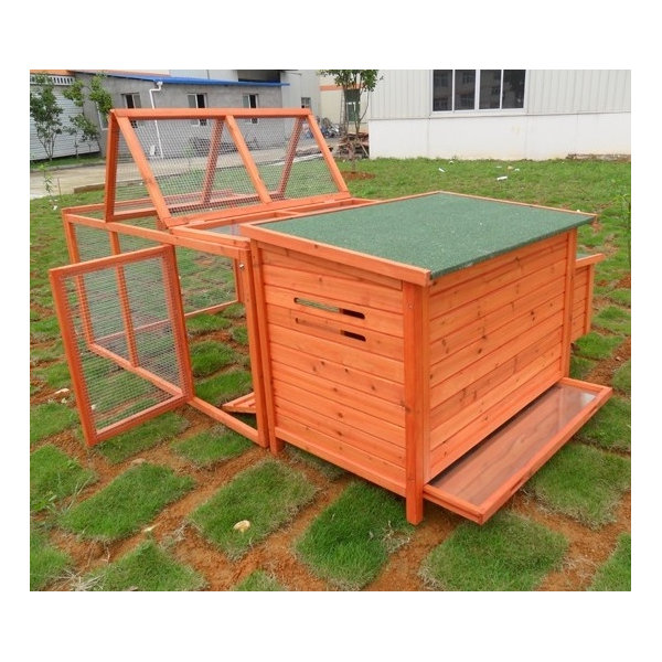 Aosom Pawhut Wood Chicken Coop Rabbit Hen House Nest Huge 