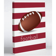 Football Graphic Art on Wrapped Canvas