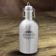 3 Beers Personalized 64 oz. Stainless Steel Growler