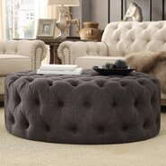 Bourges Round Tufted Cocktail Ottoman