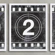 Movie Prints 'Movie Poster Film Reel Countdown Number 2' Graphic Art on Paper