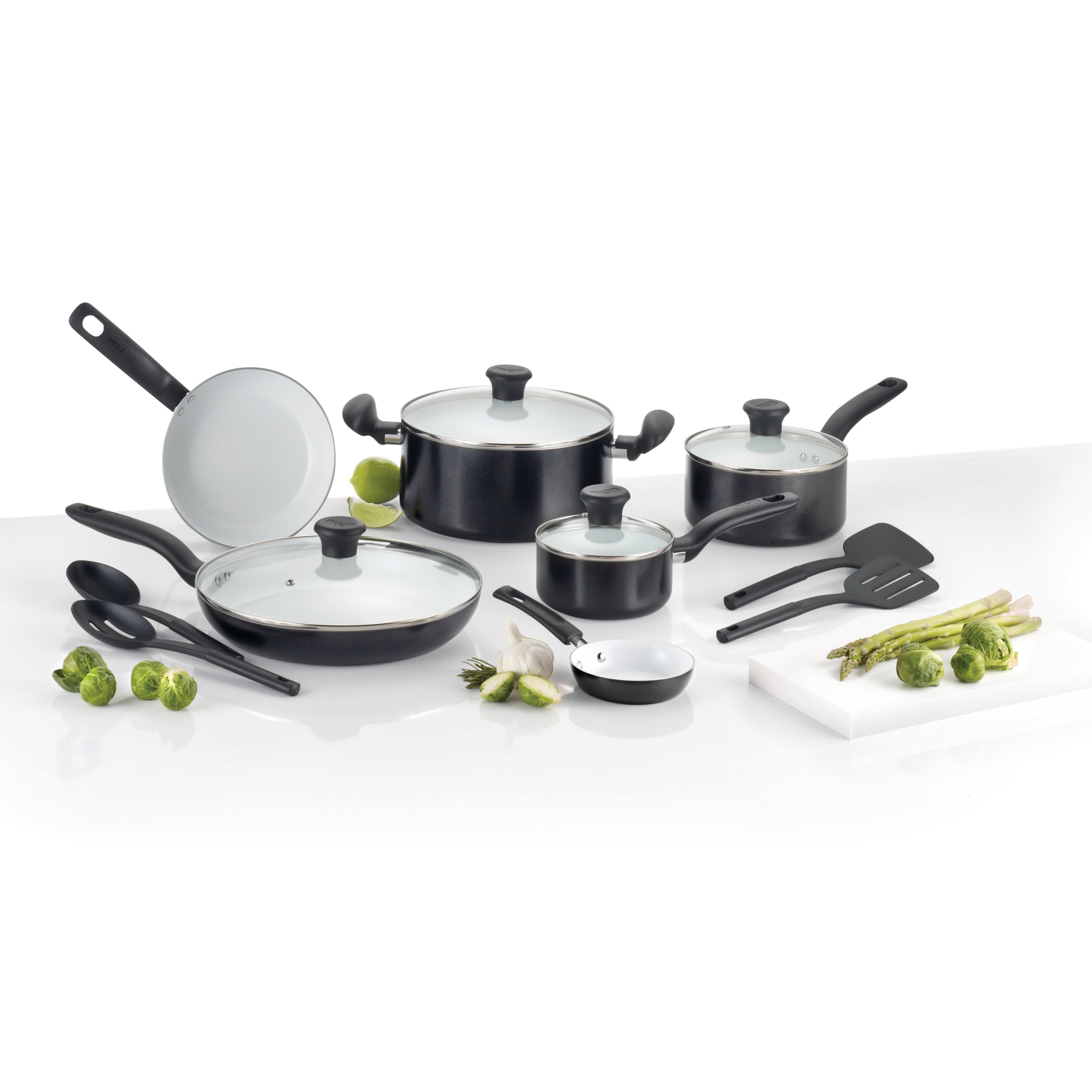 Tfal Initiatives Ceramic 14 Piece Cookware Set & Reviews Wayfair