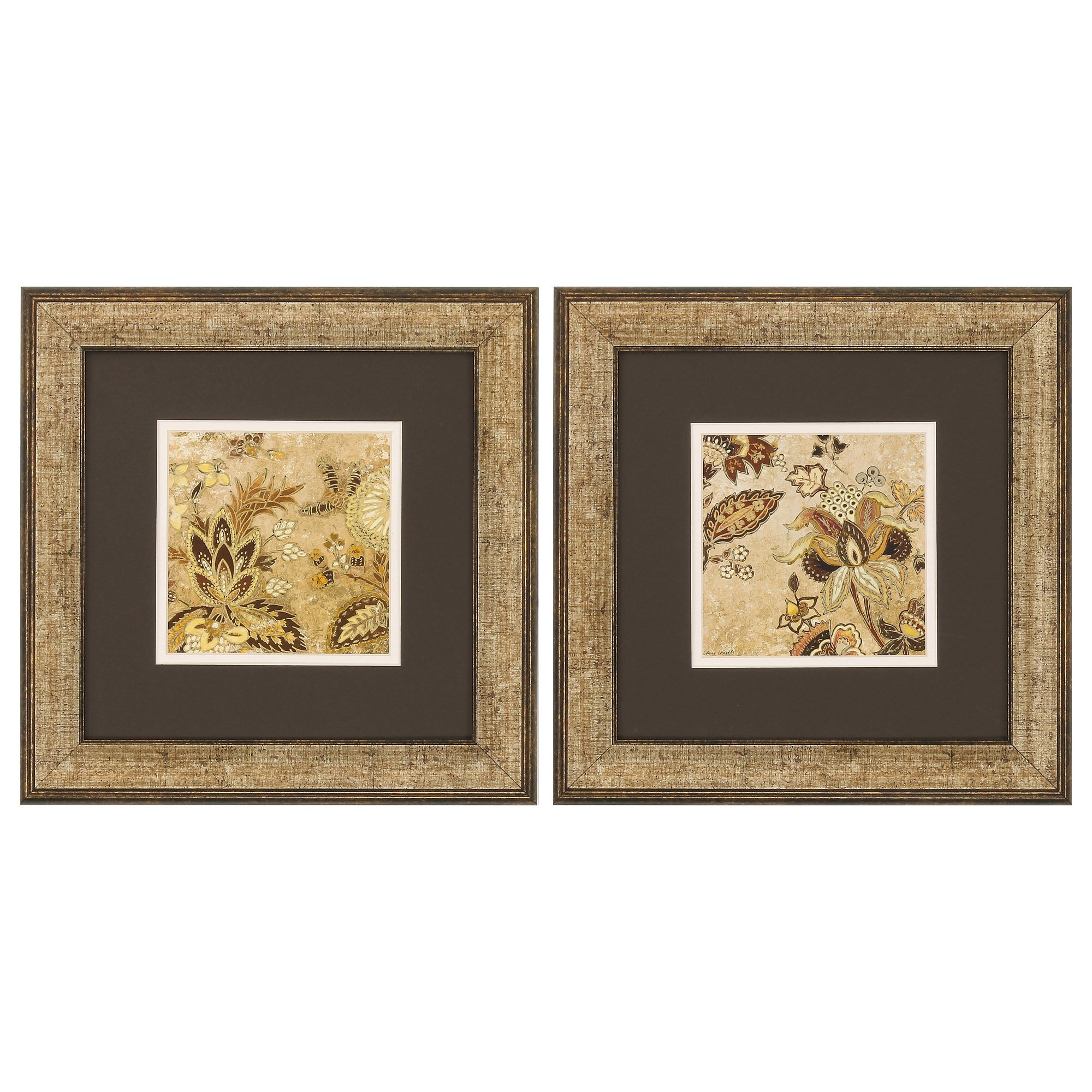 Propac Images Floral I & II Framed Graphic Art & Reviews | Wayfair