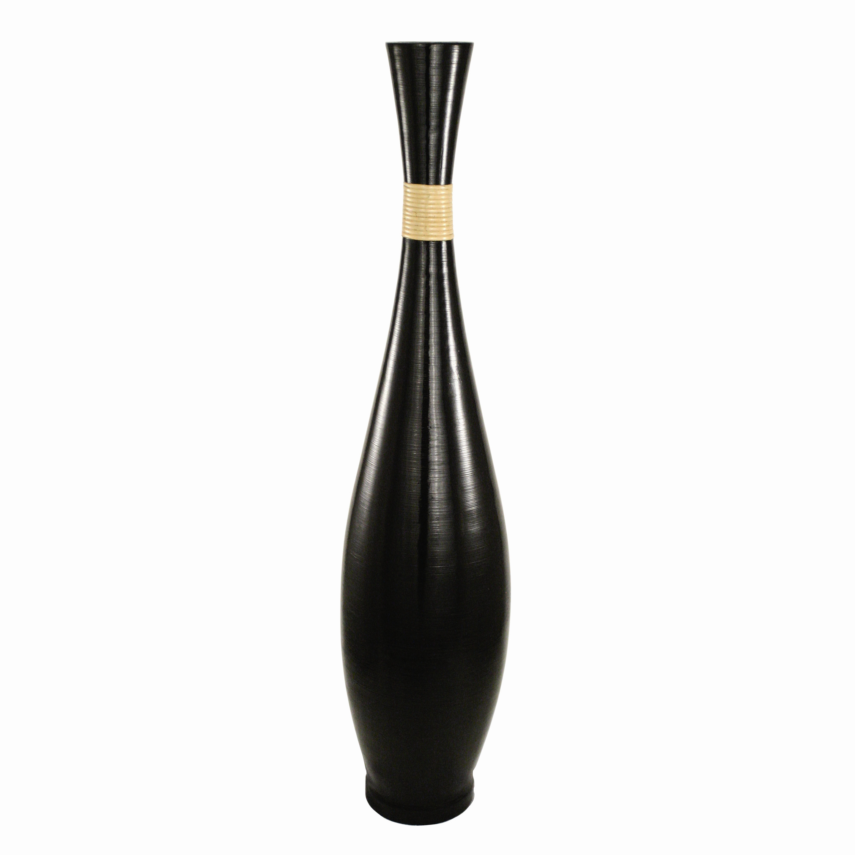 PoliVaz Black Trumpet Vase & Reviews Wayfair