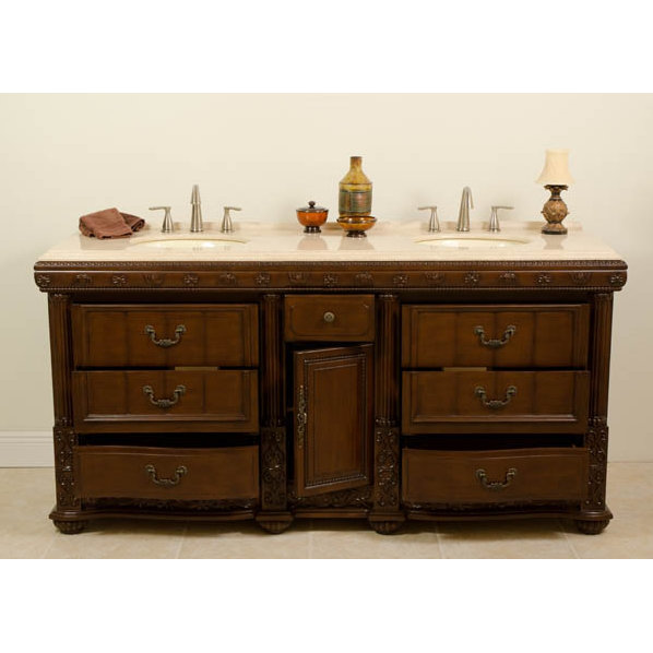 B&I Direct Imports Kent 60" Double Bathroom Vanity Set & Reviews Wayfair