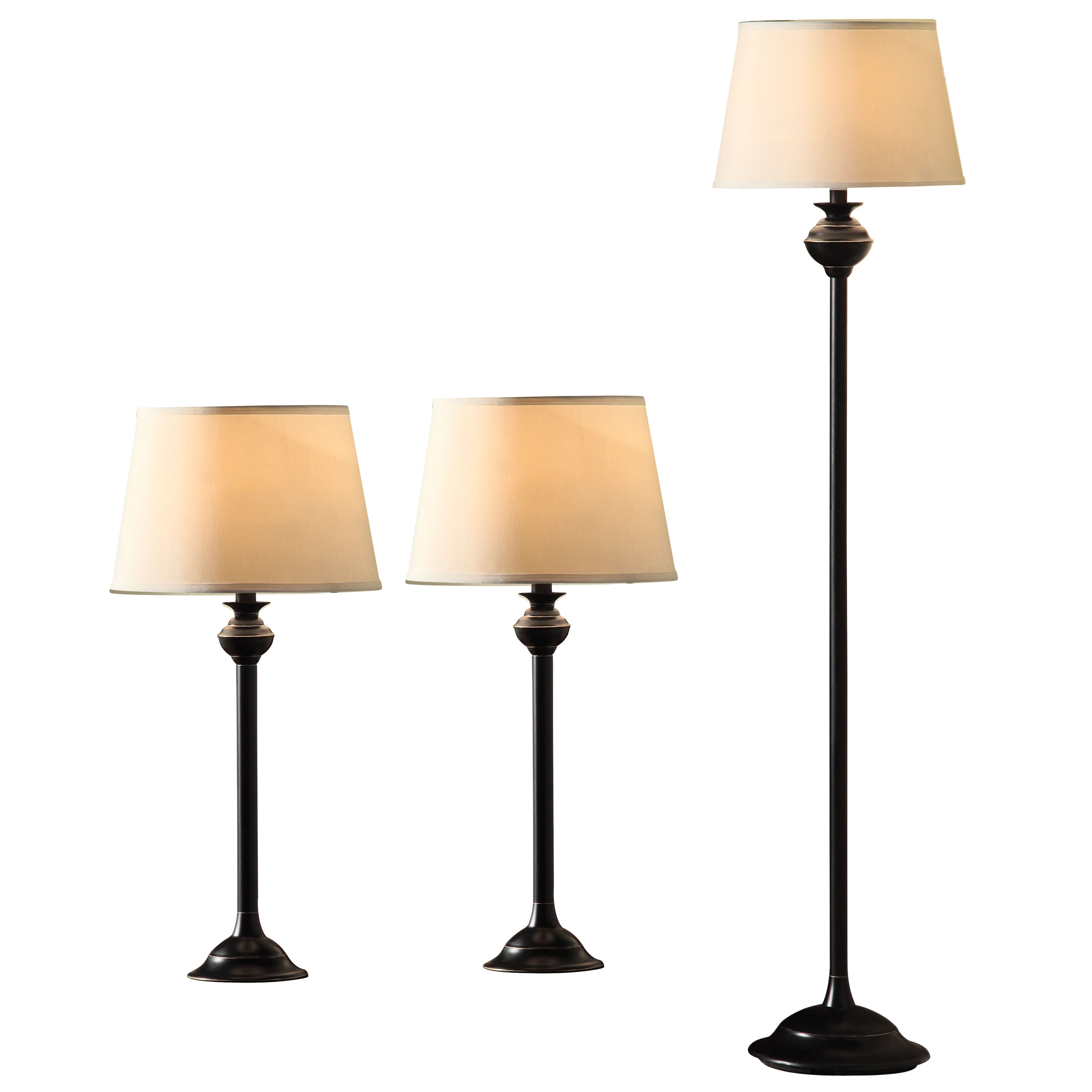 Catalina Lighting 3 Piece Table and Floor Lamp Set ...