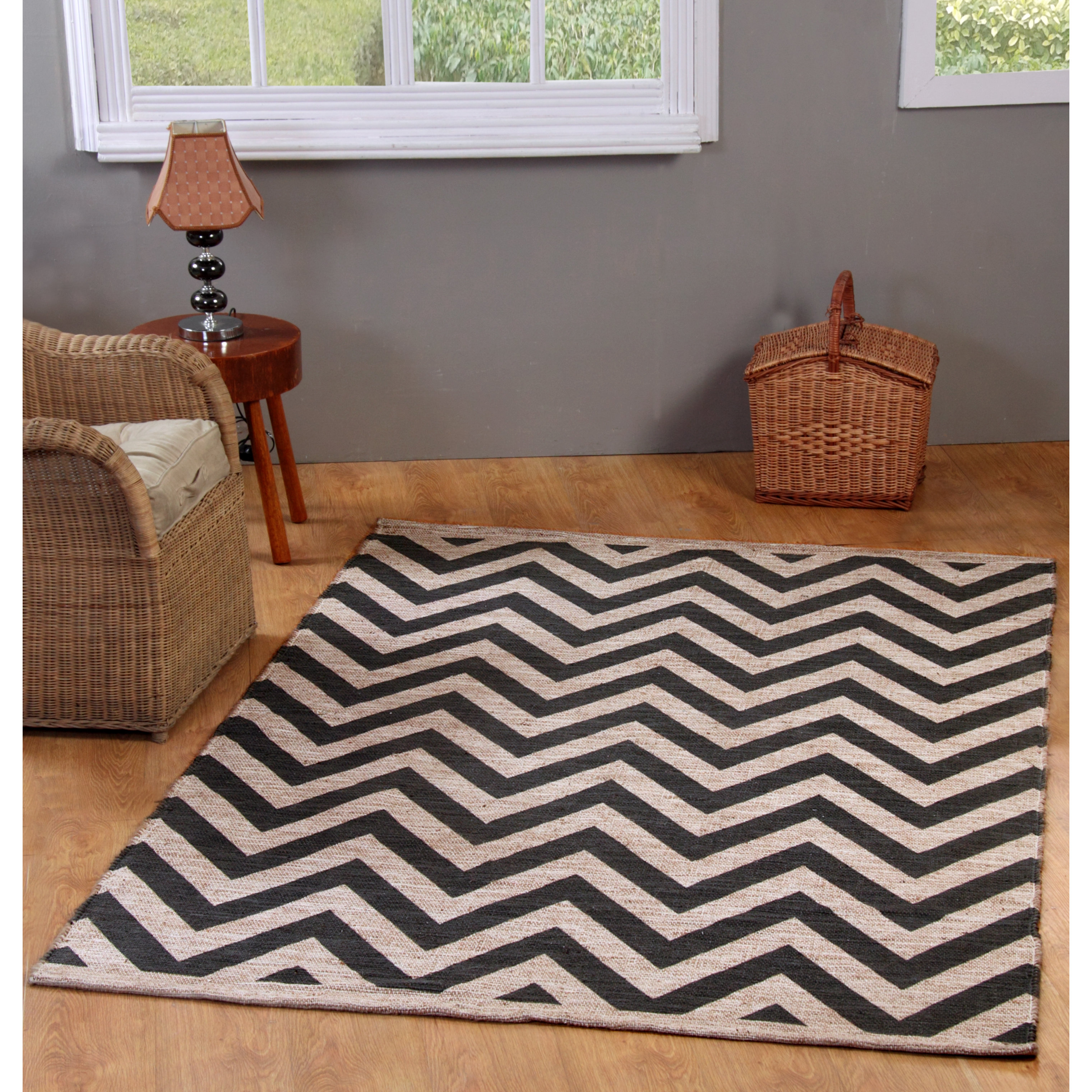 Chesapeake Printed Grey Chevron Outdoor Area Rug & Reviews | Wayfair