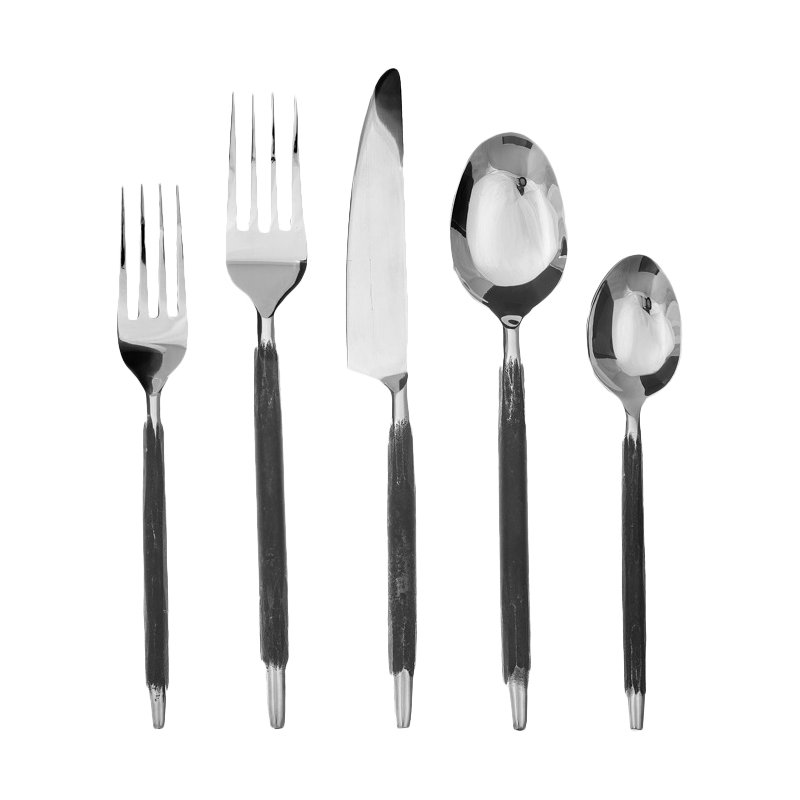 David Shaw Silverware Artisan Carbon 20 Piece Flatware Set Wayfair