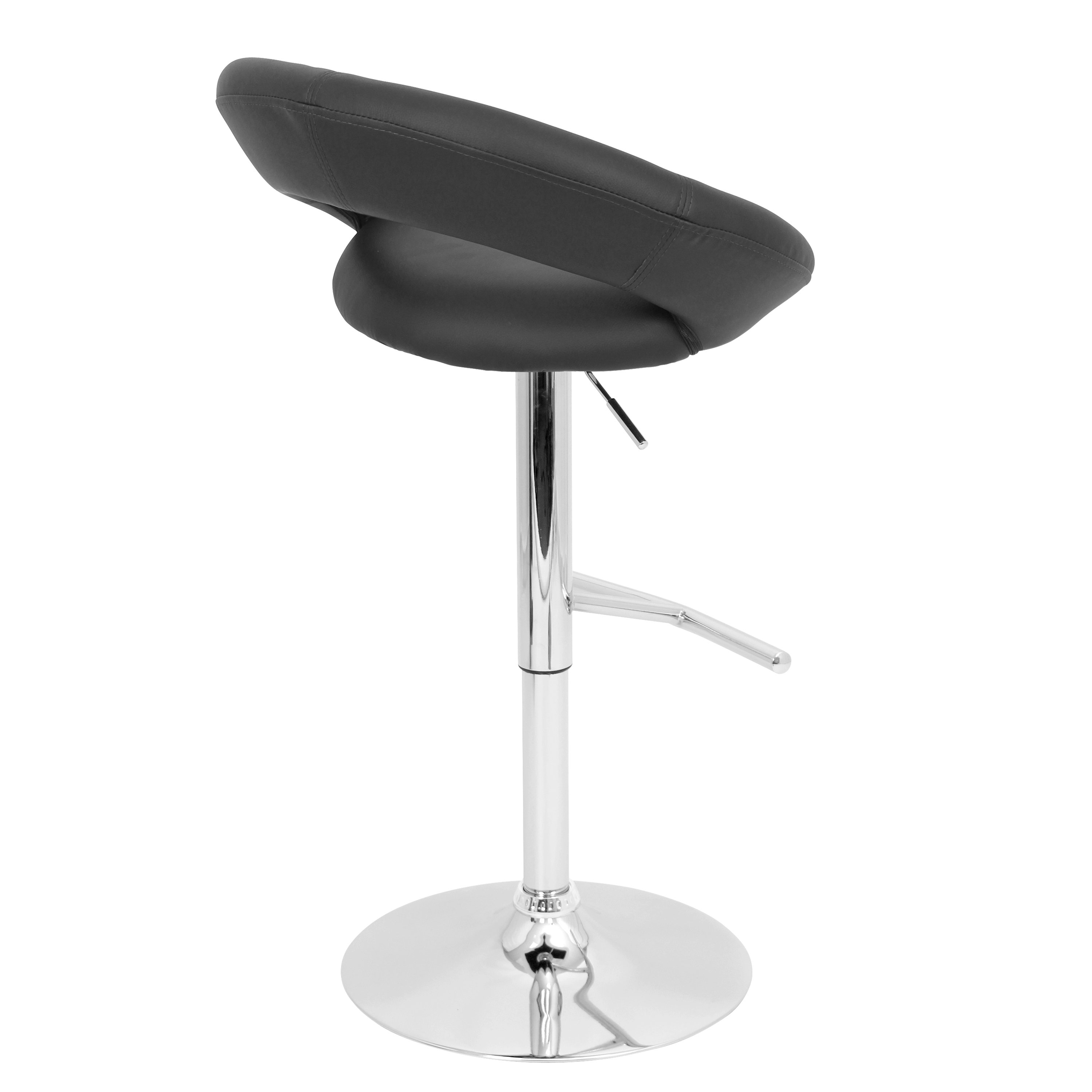 LumiSource Fortune Adjustable Height Swivel Bar Stool & Reviews Wayfair