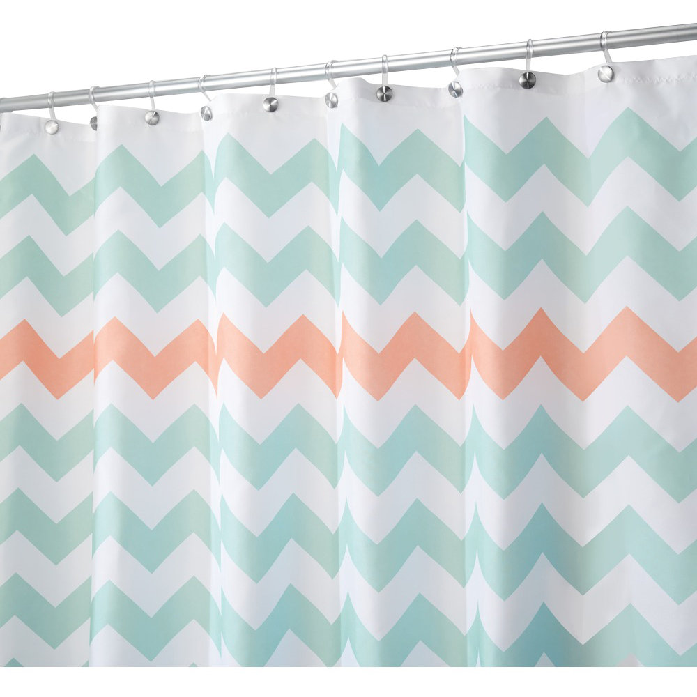 InterDesign Chevron Shower Curtain & Reviews Wayfair
