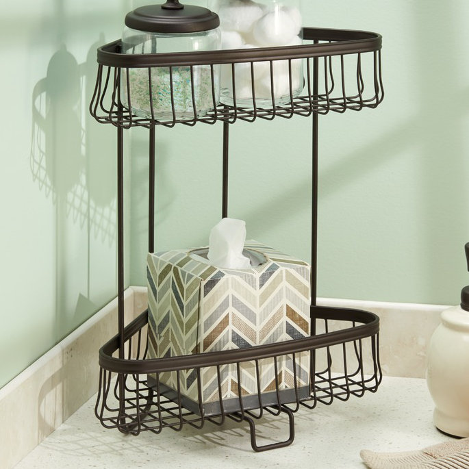 InterDesign York Lyra Steel Free Standing Shower Shelf Wayfair