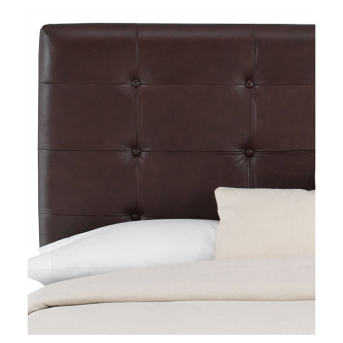 Skyline Furniture Tufted Faux Leather Upholstered Headboard & Reviews