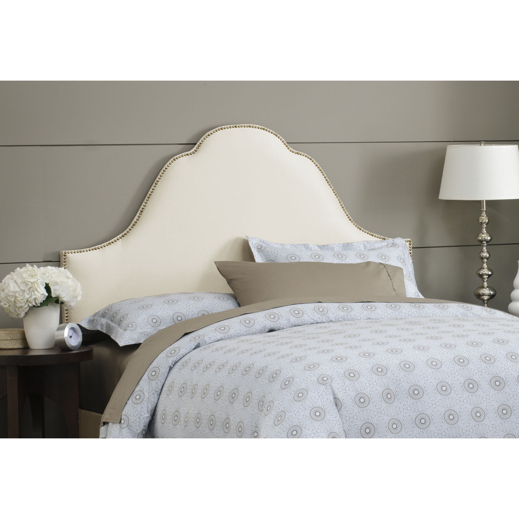 Skyline Furniture Shantung High Arch Upholstered Headboard & Reviews Wayfair