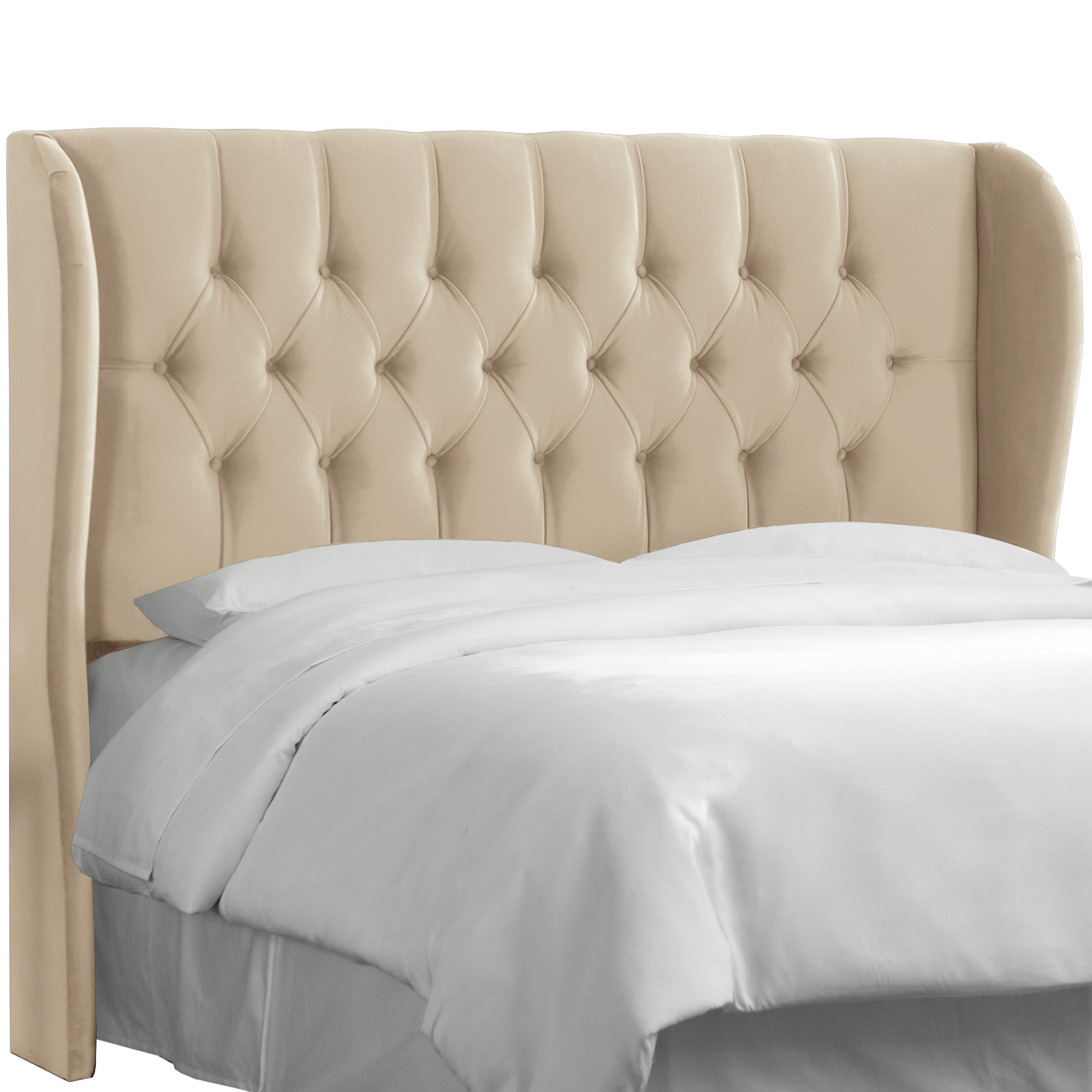 Skyline Furniture Tufted Upholstered Wingback Headboard & Reviews ...