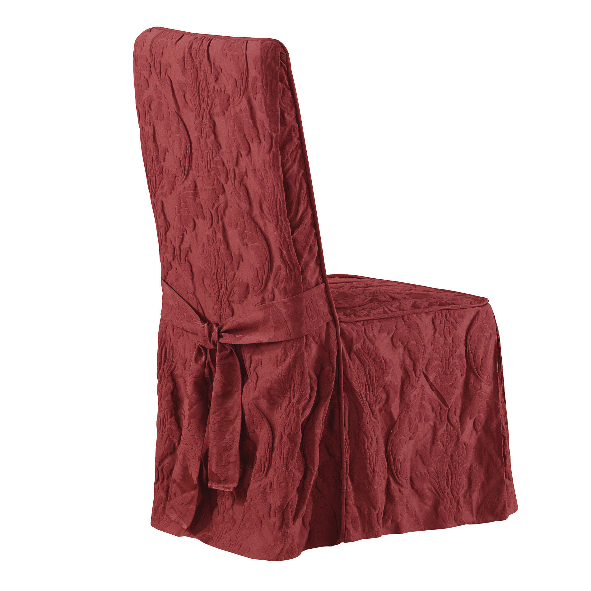 Sure Fit Matelasse Damask Long Chair Slipcover & Reviews Wayfair