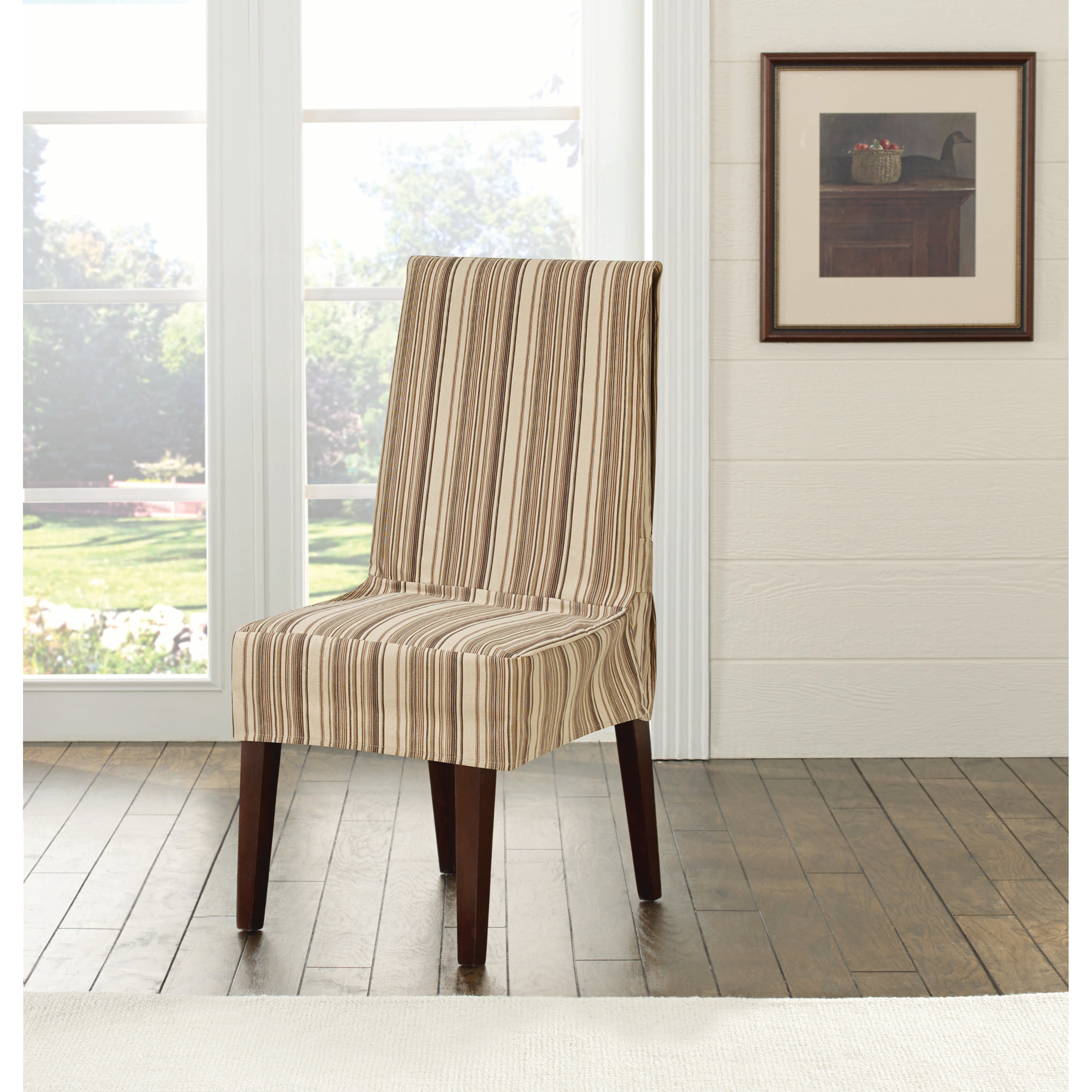 Sure Fit Harbor Stripe Dining Chair Slipcover & Reviews | Wayfair