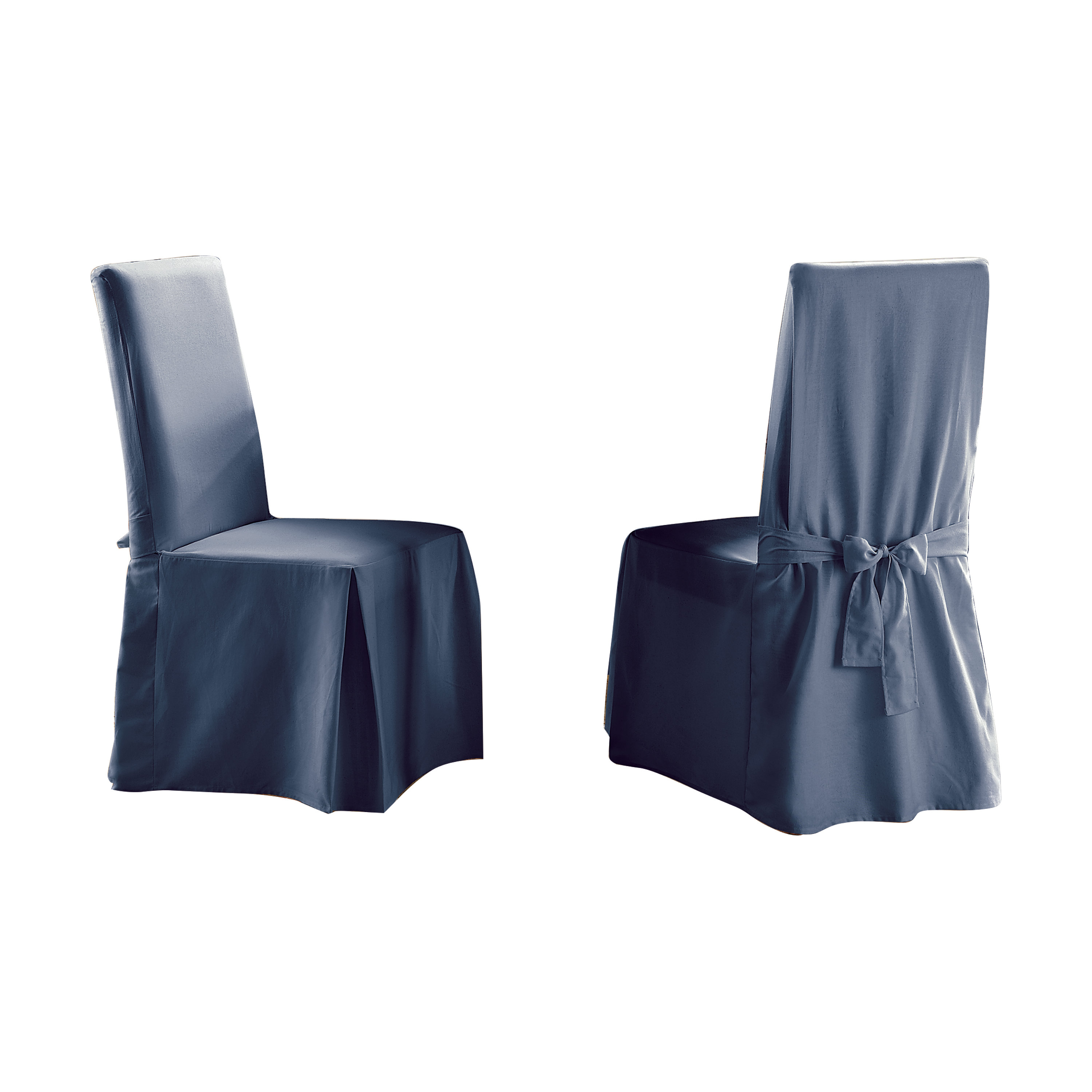 Sure Fit Cotton Duck Full Length Dining Room Chair Slipcover & Reviews