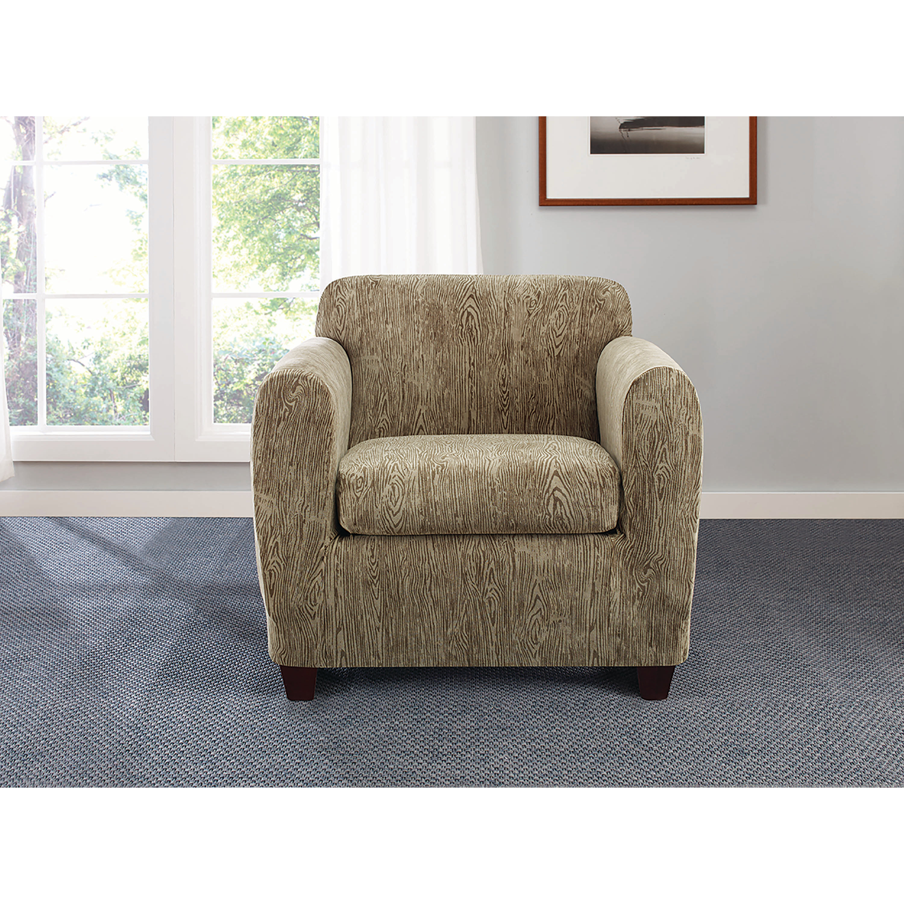 Sure Fit Stretch Sycamore Arm Chair Slipcover & Reviews Wayfair
