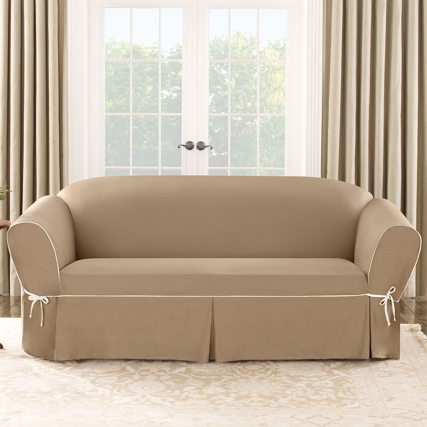 Sure Fit Cotton Duck Sofa Slipcover & Reviews Wayfair